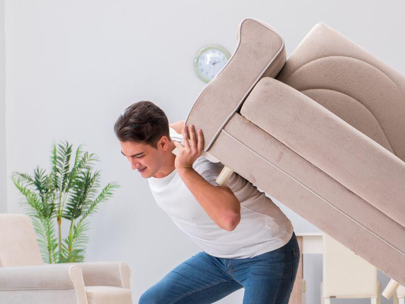 ¿Cómo mover muebles pesados?